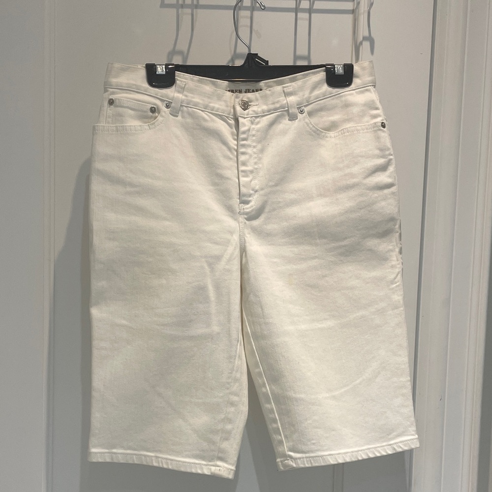 Lauren Jeans Co by Ralph Lauren Women's Classic White Denim Shorts⭐️